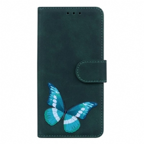 Læder Cover Google Pixel 6 Pro Butterfly Skin-touch