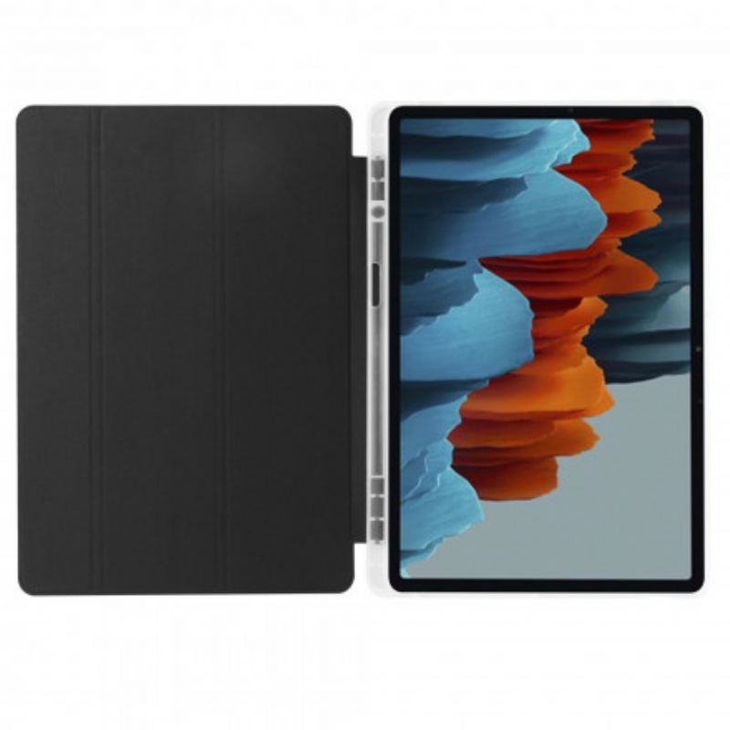 Cover Samsung Galaxy Tab S7 Plus / Tab S8 Plus Silicone Og Kunstlæder