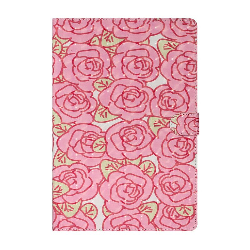 Flip Cover Samsung Galaxy Tab S7 Plus / Tab S8 Plus Blomster