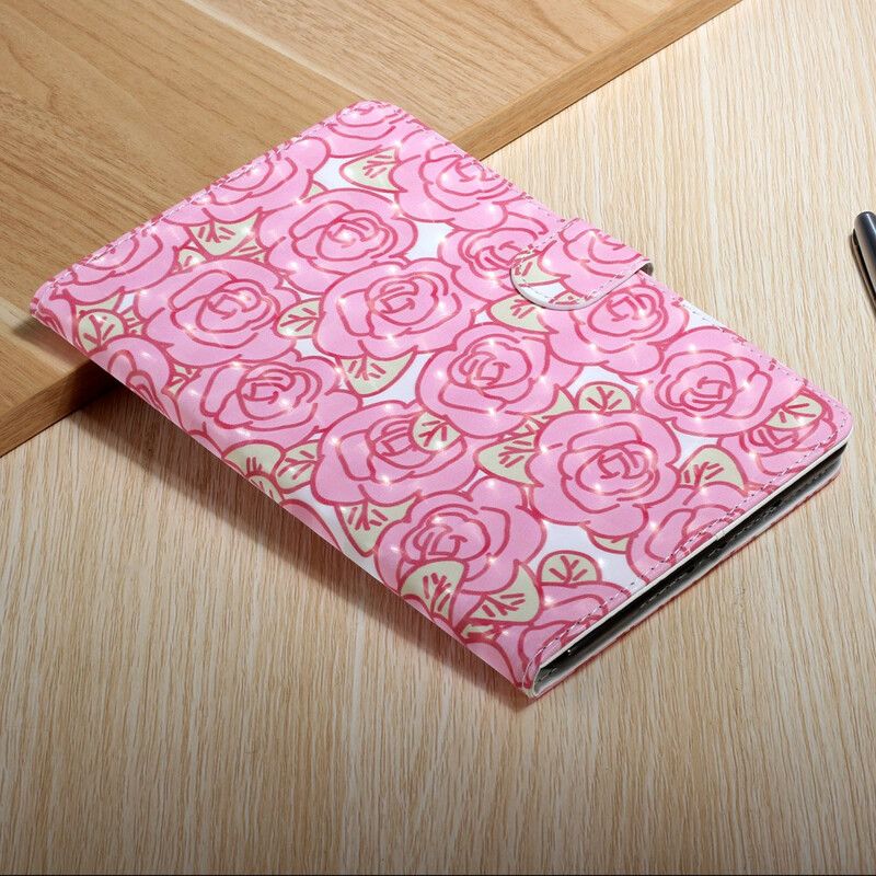 Flip Cover Samsung Galaxy Tab S7 Plus / Tab S8 Plus Blomster