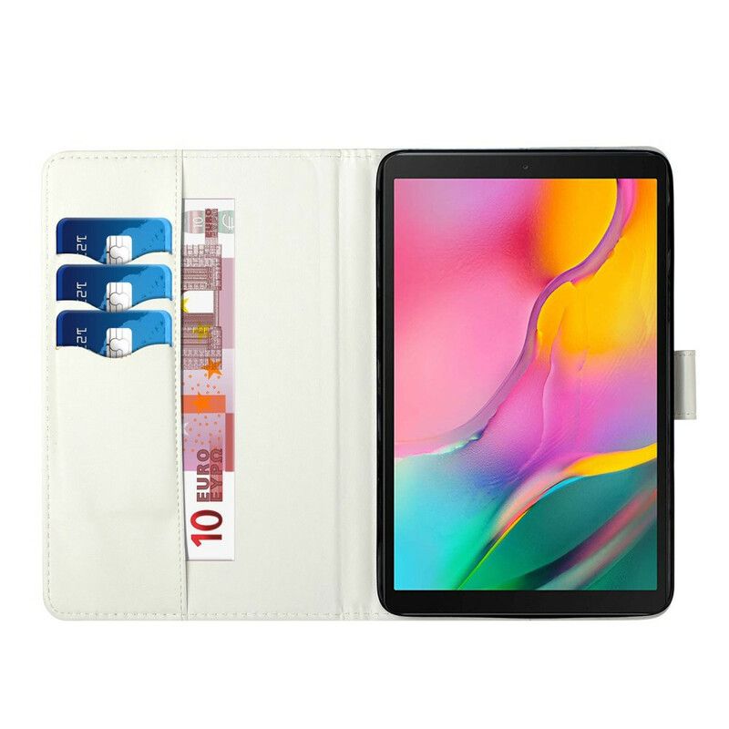 Flip Cover Samsung Galaxy Tab S7 Plus / Tab S8 Plus Blomster