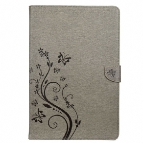 Flip Cover Samsung Galaxy Tab S7 Plus / Tab S8 Plus Blomstersommerfugle