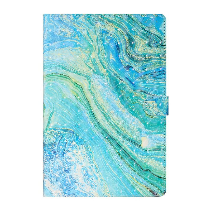 Flip Cover Samsung Galaxy Tab S7 Plus / Tab S8 Plus Grøn Bølge