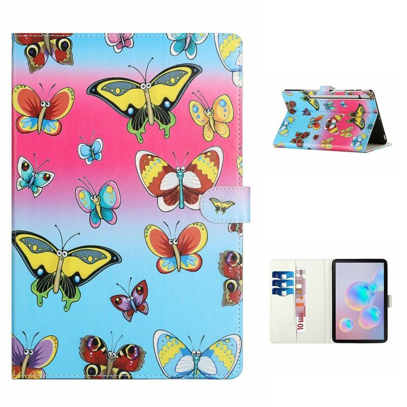 Flip Cover Samsung Galaxy Tab S7 Plus / Tab S8 Plus Sommerfugle