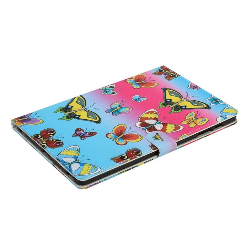 Flip Cover Samsung Galaxy Tab S7 Plus / Tab S8 Plus Sommerfugle