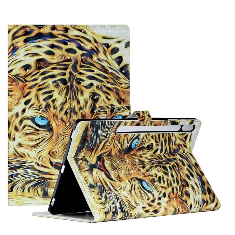 Flip Cover Samsung Galaxy Tab S7 Plus / Tab S8 Plus Tiger Art