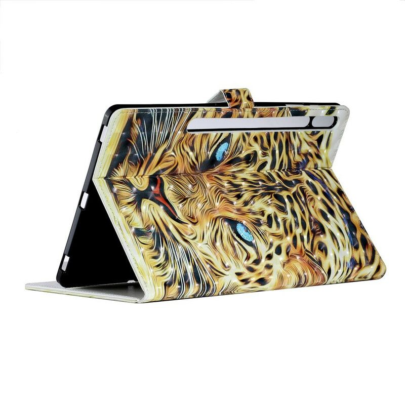 Flip Cover Samsung Galaxy Tab S7 Plus / Tab S8 Plus Tiger Art