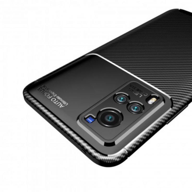 Cover Vivo X60 Fleksibel Kulfibertekstur