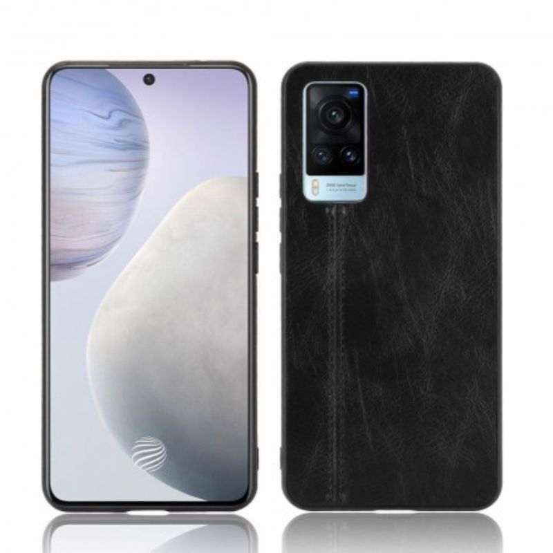 Cover Vivo X60 Søm Lædereffekt