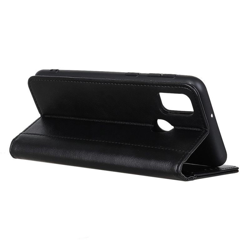 Cover Alcatel 1S / 3L (2021) Flip Cover Elegance Split Litchi Læder