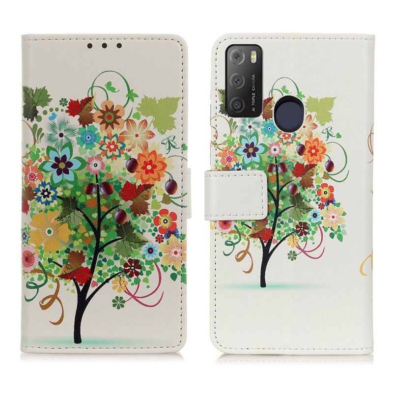 Flip Cover Alcatel 1S / 3L (2021) Blomstrende Træ