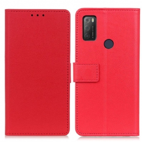 Flip Cover Alcatel 1S / 3L (2021) Klassisk Lædereffekt