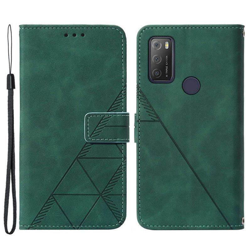 Flip Cover Alcatel 1S / 3L (2021) Med Snor Stroppyramidedesign