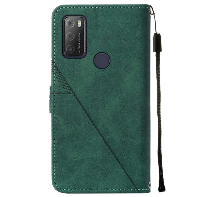 Flip Cover Alcatel 1S / 3L (2021) Med Snor Stroppyramidedesign