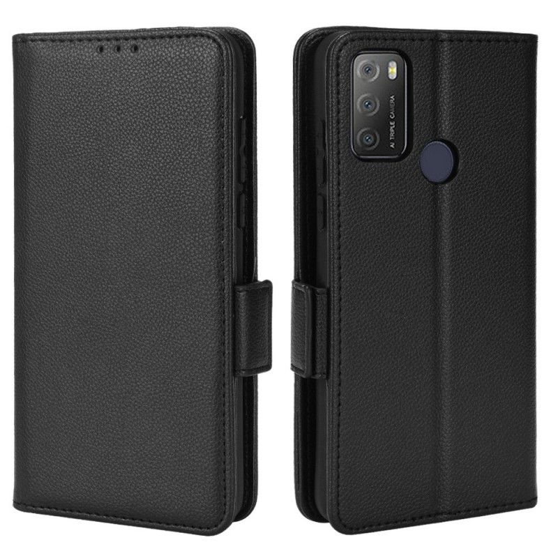 Læder Cover Alcatel 1S / 3L (2021) Flip Cover Dobbelt Nye Farver Flap