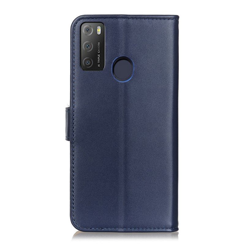 Læder Cover Alcatel 1S / 3L (2021) Simpelt Kunstlæder