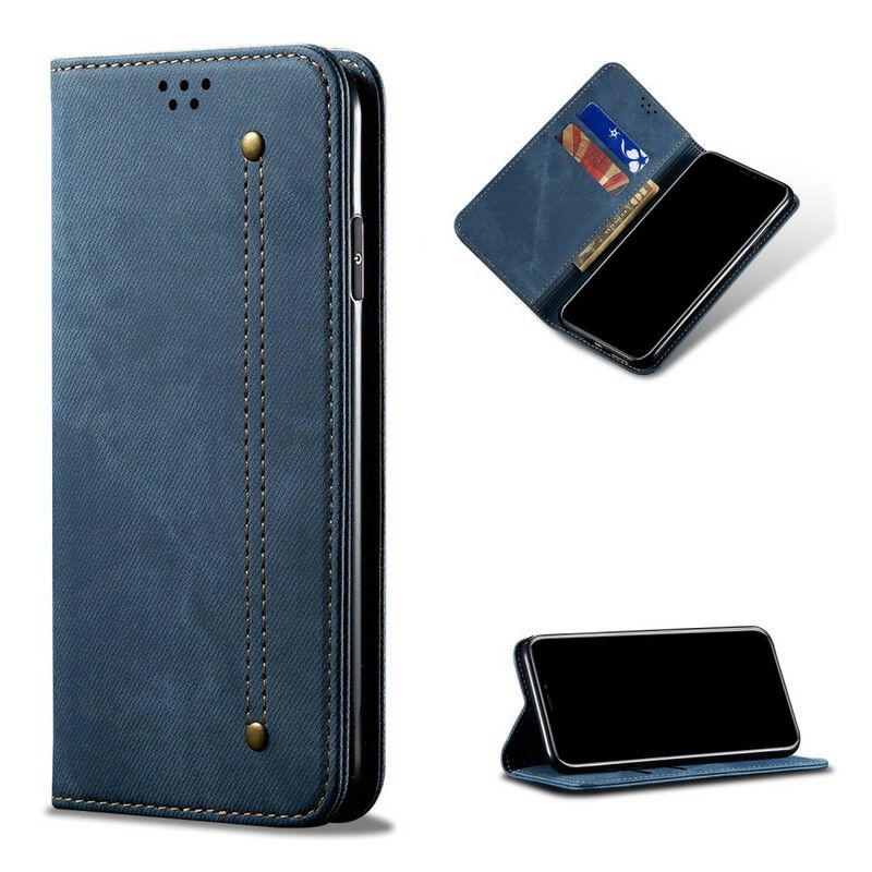 Cover Realme 7i Flip Cover Denimstof