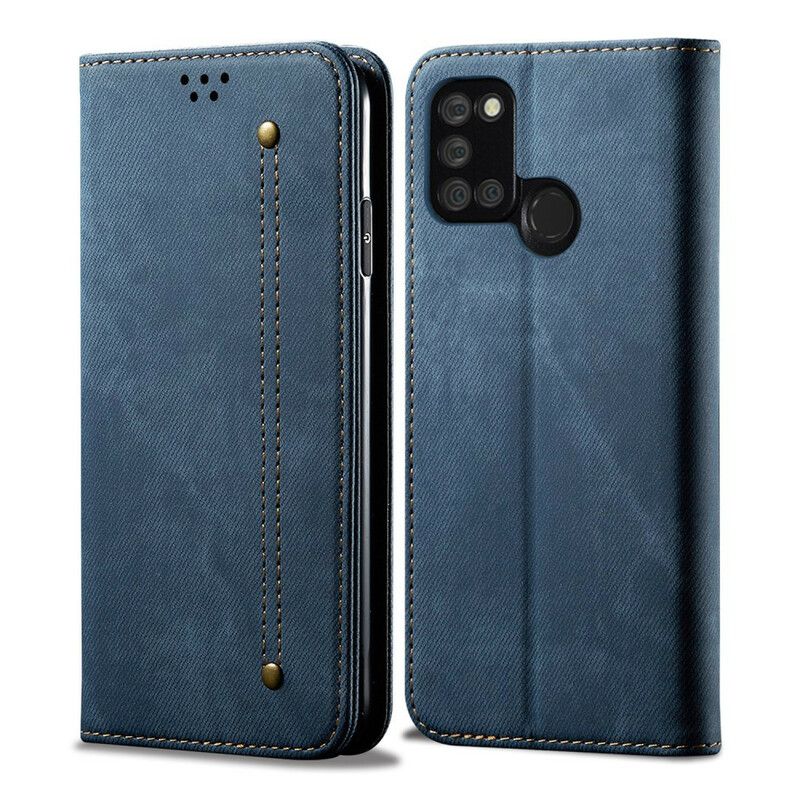 Cover Realme 7i Flip Cover Denimstof