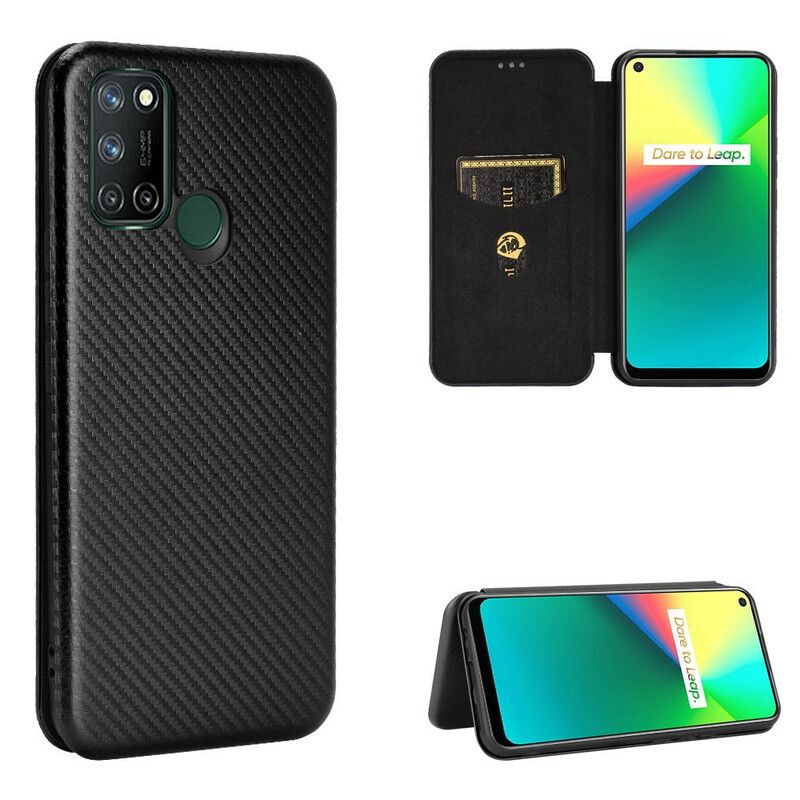 Cover Realme 7i Flip Cover Silicone Carbon