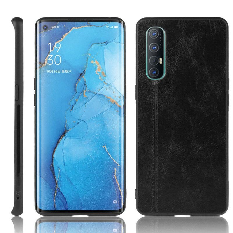 Cover Oppo Find X2 Neo Stil Lædersøm