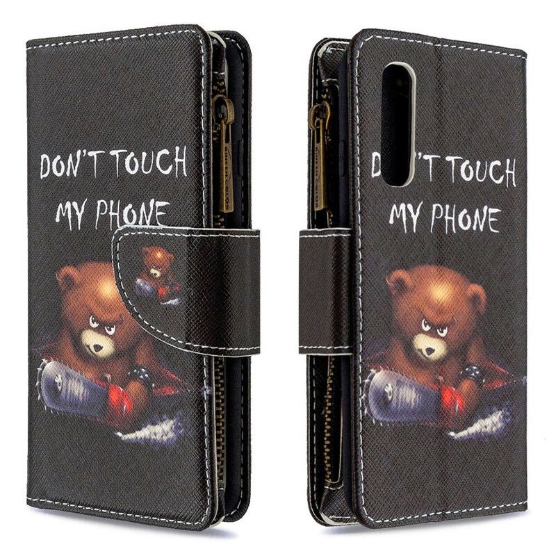 Flip Cover Oppo Find X2 Neo Bear Lynlåslomme