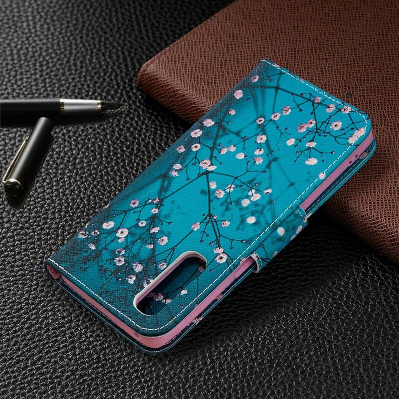 Flip Cover Oppo Find X2 Neo Blomstrende Træ