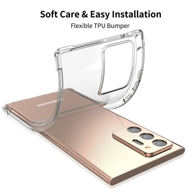 Cover Samsung Galaxy Note 20 Ultra Transparente Leeu-puder