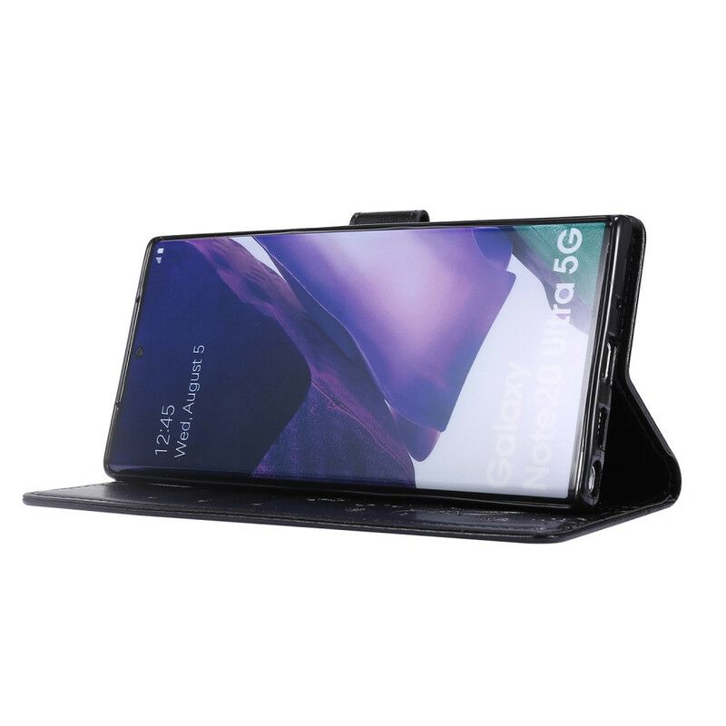 Flip Cover Samsung Galaxy Note 20 Ultra Sommerfugle I Vinden