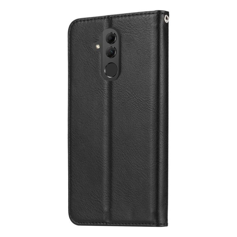 Cover Huawei Mate 20 Lite Flip Cover Faux Læder Kortholder