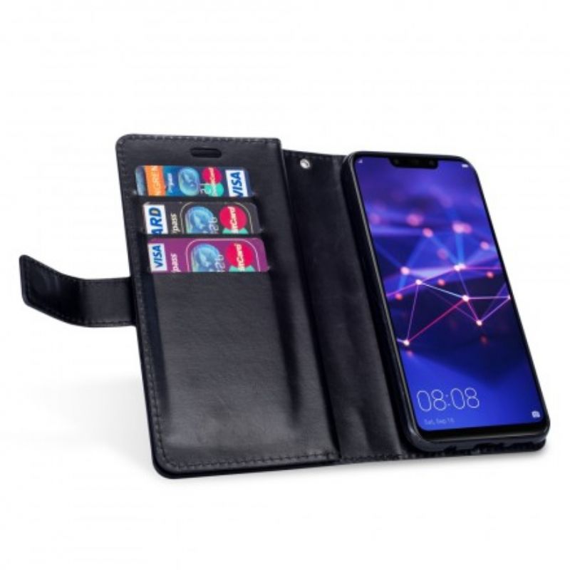 Flip Cover Huawei Mate 20 Lite Pung Med Snor