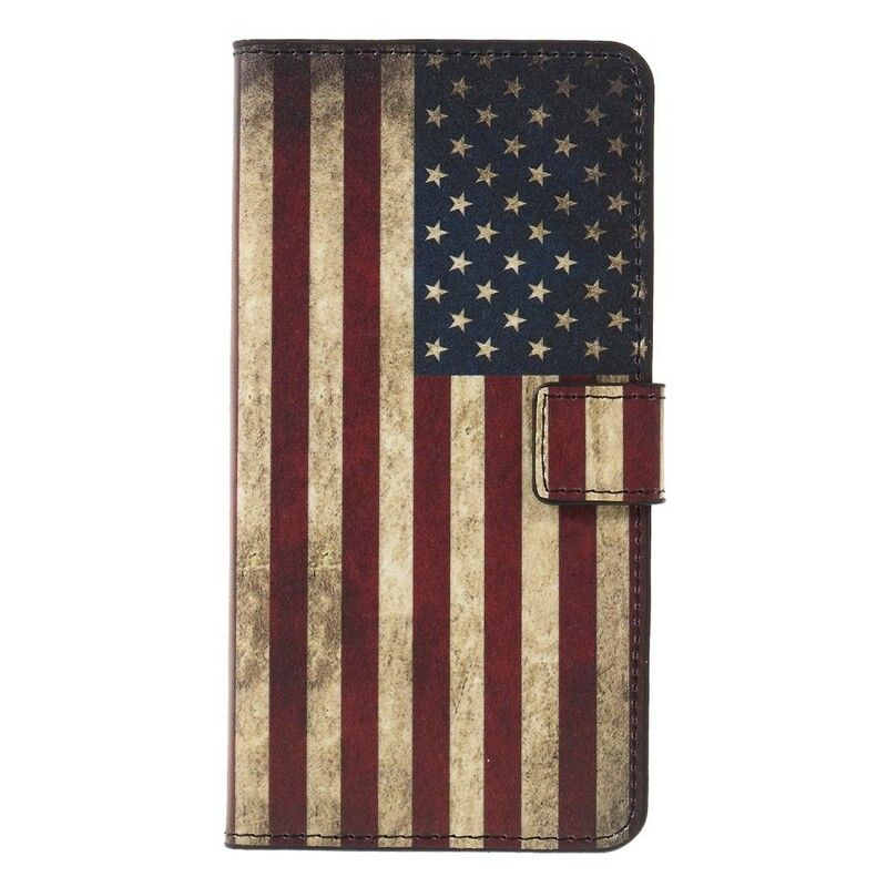 Læder Cover Huawei Mate 20 Lite Usa Flag