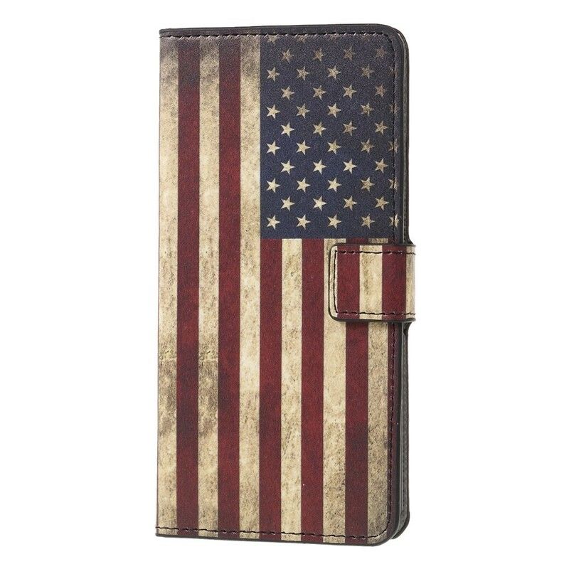 Læder Cover Huawei Mate 20 Lite Usa Flag