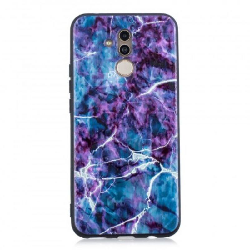 Mobilcover Huawei Mate 20 Lite Lilla Marmor