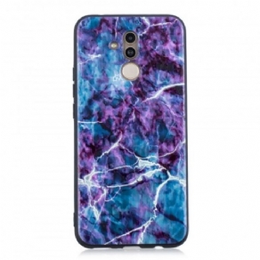 Mobilcover Huawei Mate 20 Lite Lilla Marmor