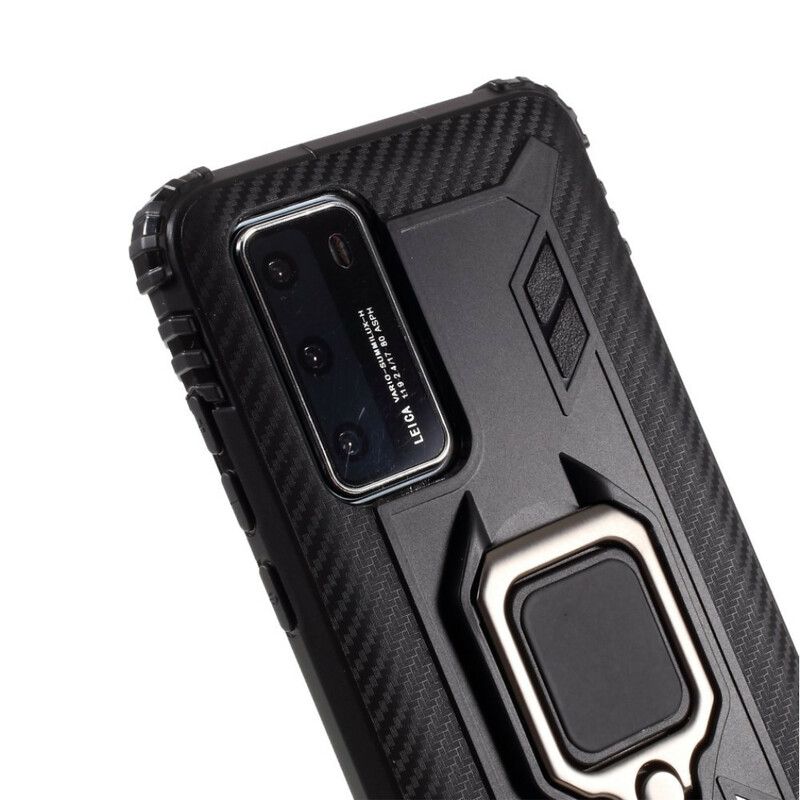 Cover Huawei P40 Ring Og Kulfiber