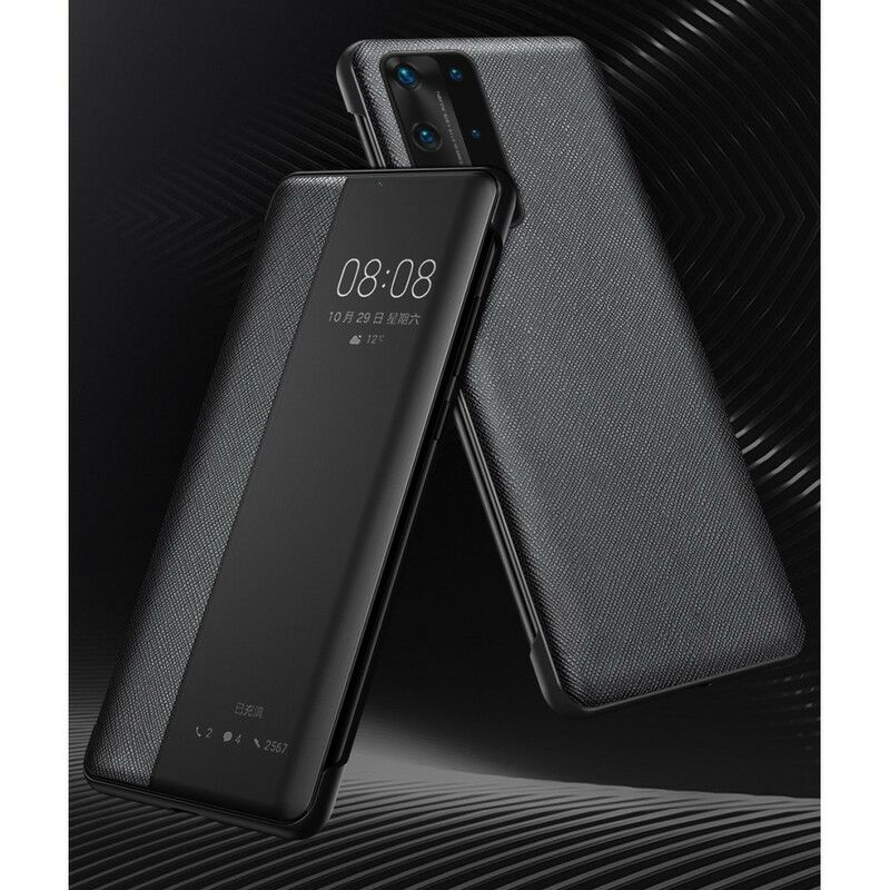 Cover Huawei P40 Tekstureret Kunstlæder