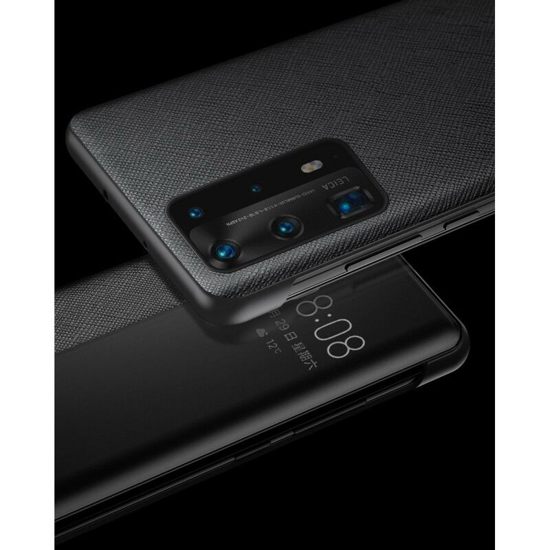 Cover Huawei P40 Tekstureret Kunstlæder