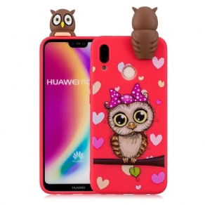 Cover Huawei P20 Lite 3d Frøken Ugle