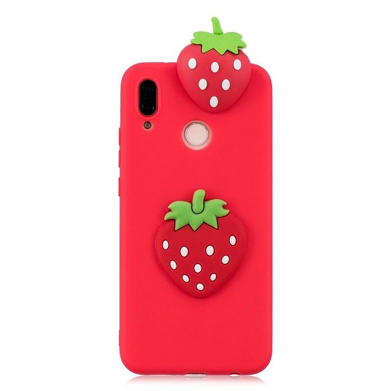 Cover Huawei P20 Lite 3d Jordbær