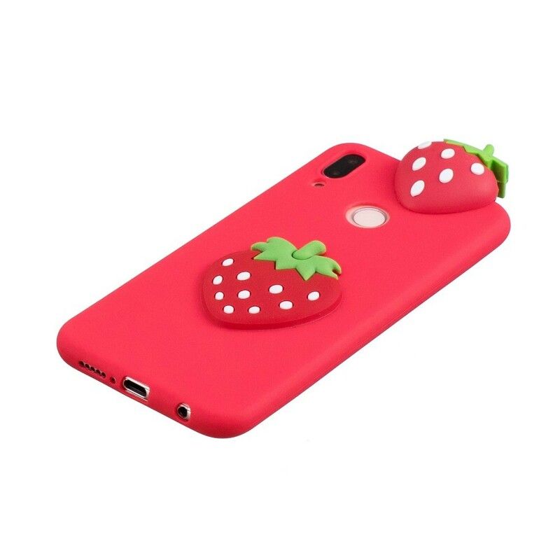 Cover Huawei P20 Lite 3d Jordbær