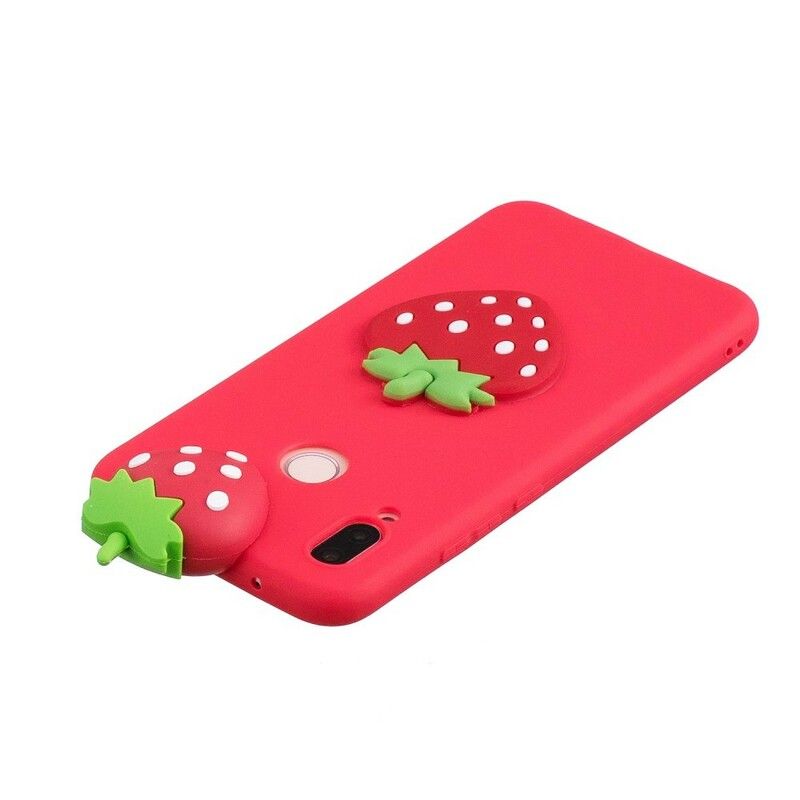 Cover Huawei P20 Lite 3d Jordbær