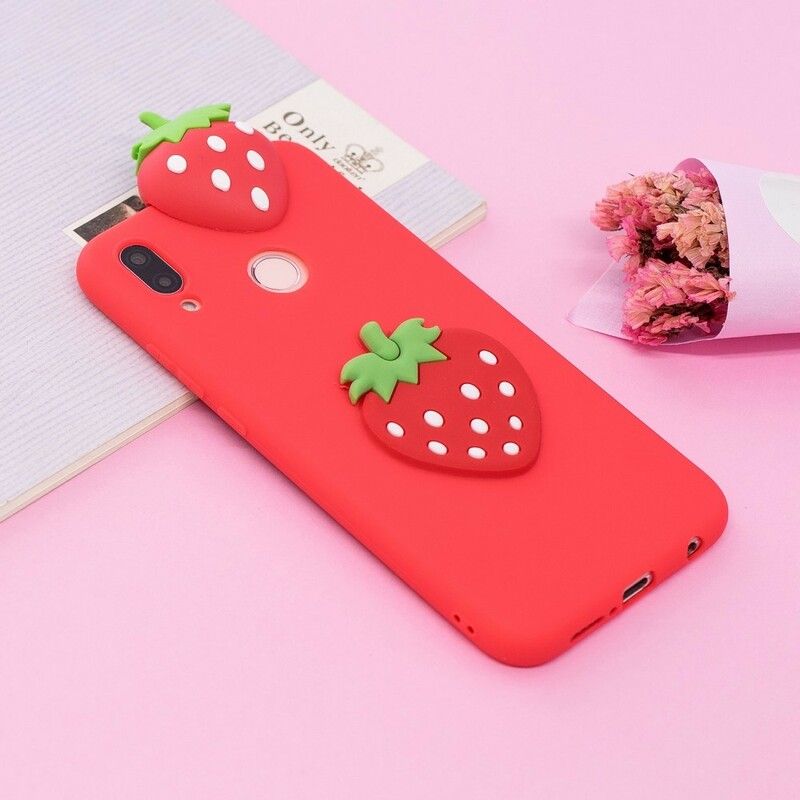 Cover Huawei P20 Lite 3d Jordbær