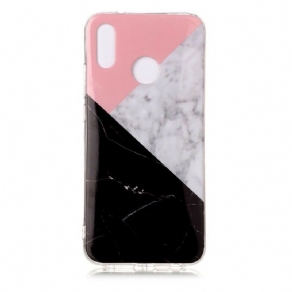 Cover Huawei P20 Lite Geometrisk Marmoreffekt