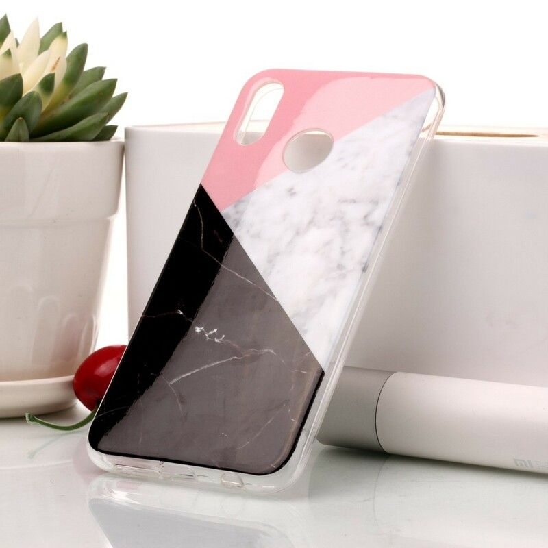 Cover Huawei P20 Lite Geometrisk Marmoreffekt