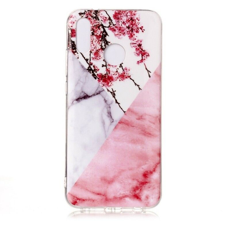 Cover Huawei P20 Lite Marmoreret Blommeblomst