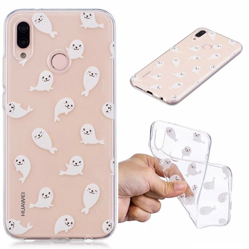 Cover Huawei P20 Lite Sømløs Søløver Sjov