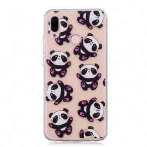 Cover Huawei P20 Lite Transparente Pandaer Har Det Sjovt