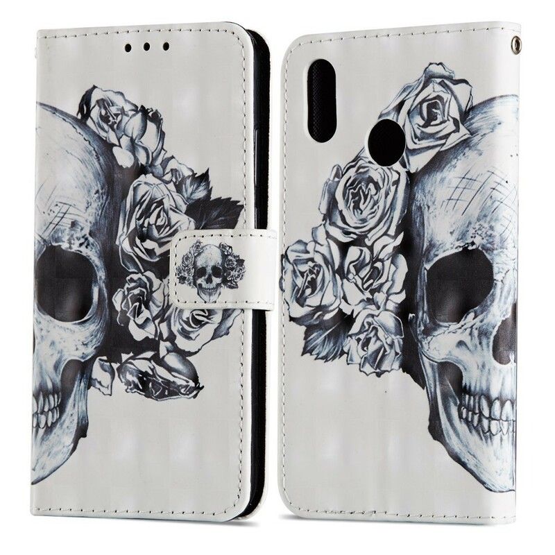 Flip Cover Huawei P20 Lite 3d Blomsterkraniet