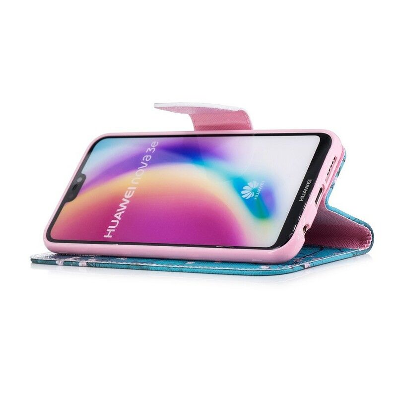 Flip Cover Huawei P20 Lite Blomstrende Træ