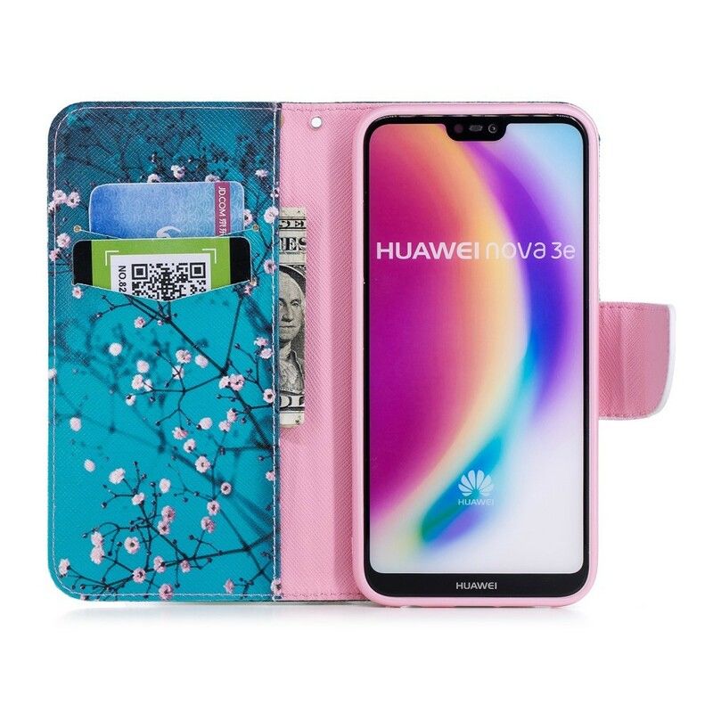 Flip Cover Huawei P20 Lite Blomstrende Træ